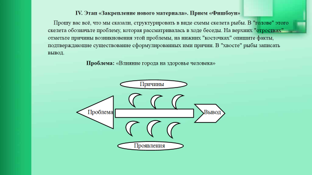 Конспект урока курса Медицинская география. Тема: Город и человек (10 класс)