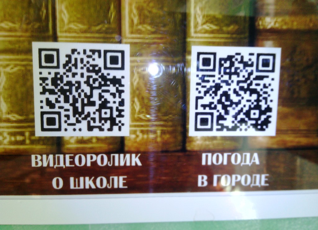 Использование QR кодов в оформлении кабинета русского языка.