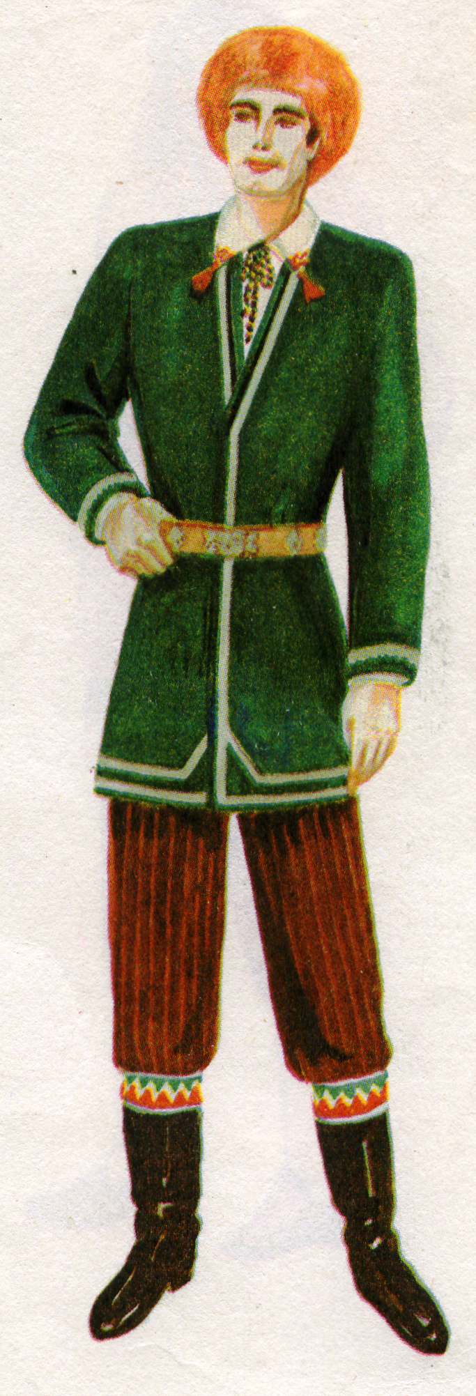 Мужской национальный костюм Башкирцев