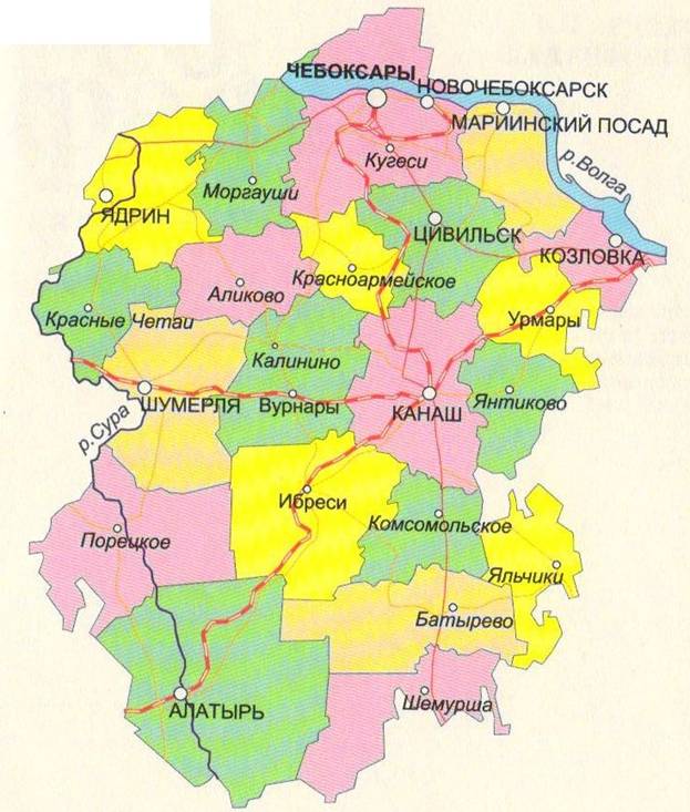 Бизнес карта Чувашской республики