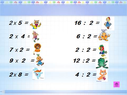 Таблица умножения и деления с числом 9.