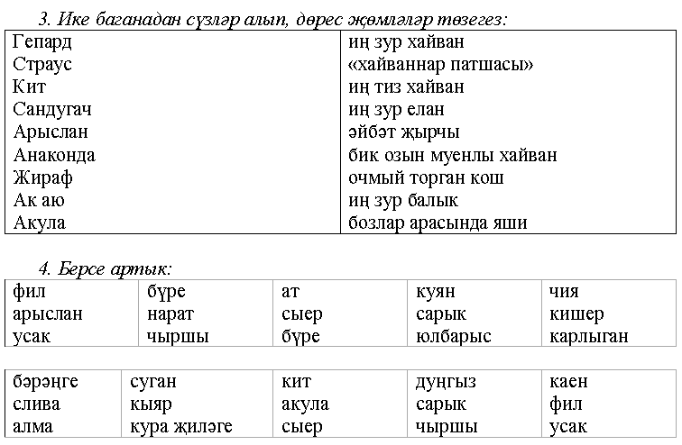 Урок татарского языка Имя прилагательное