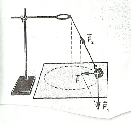 Изучение движение тела. Изучение движения тела по окружности. Движение тела по окружности под действием сил тяжести и упругости. Штатив с нитью и грузом. Штатив с лапкой и шариком на нити.