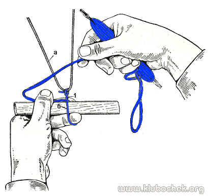 Плетение женского осетинского головного убора-косынка филейное плетение челноком