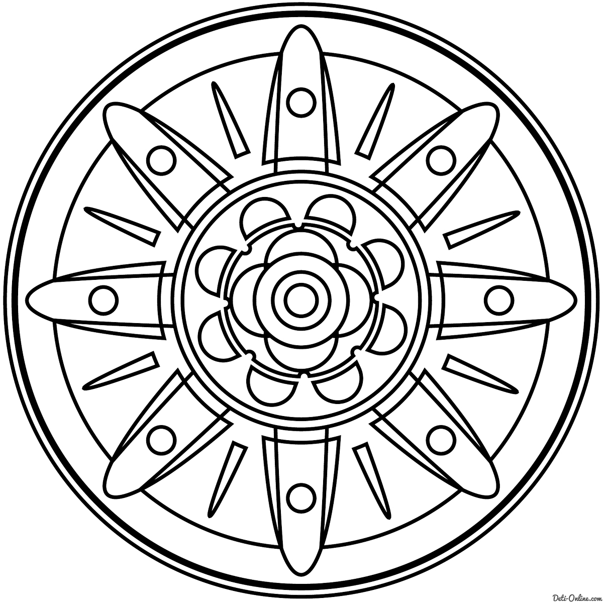 Интегративный урок «Мандалы» по теме «Окружность и круг»