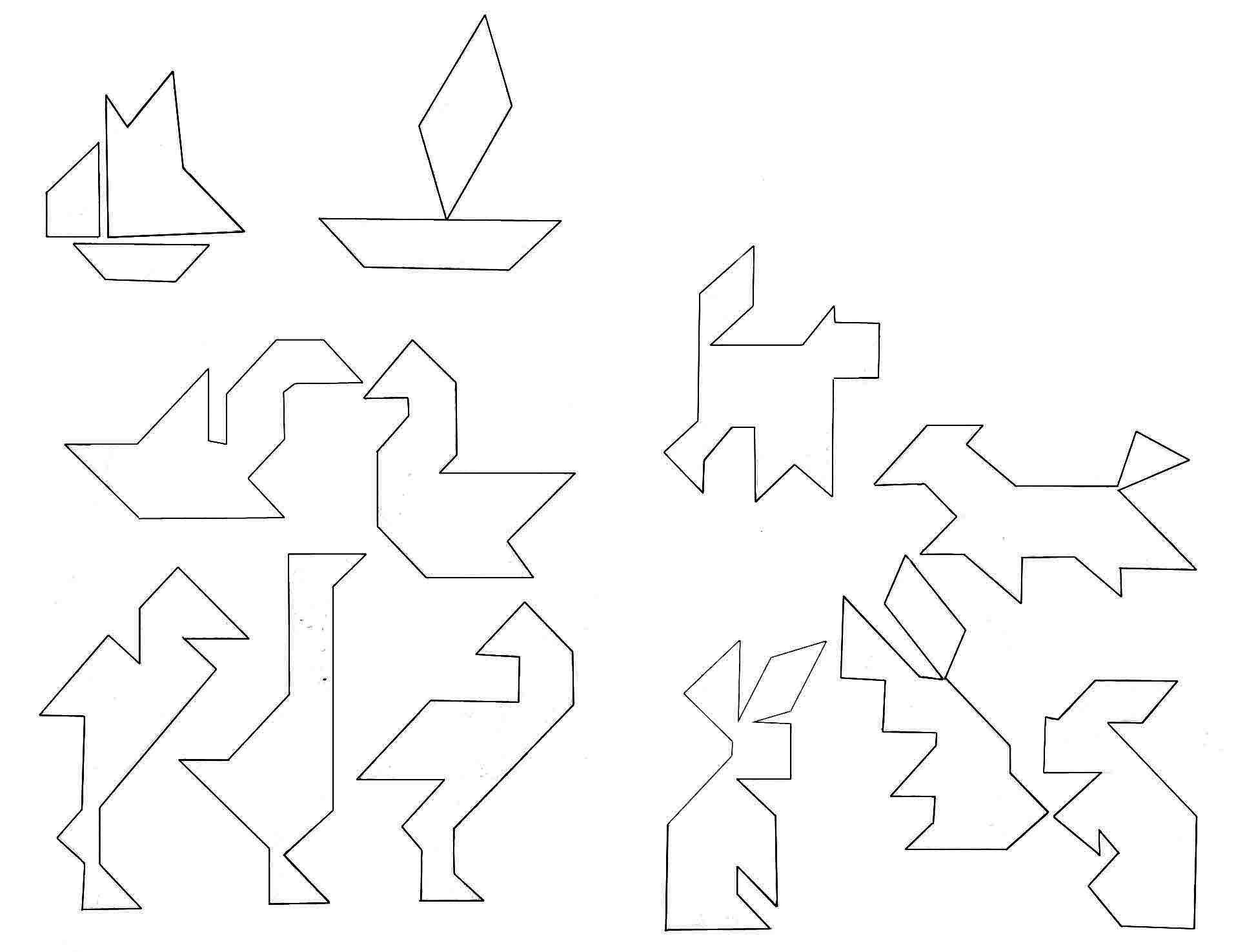 Построение геометрических моделей с использованием игры «Танграм»