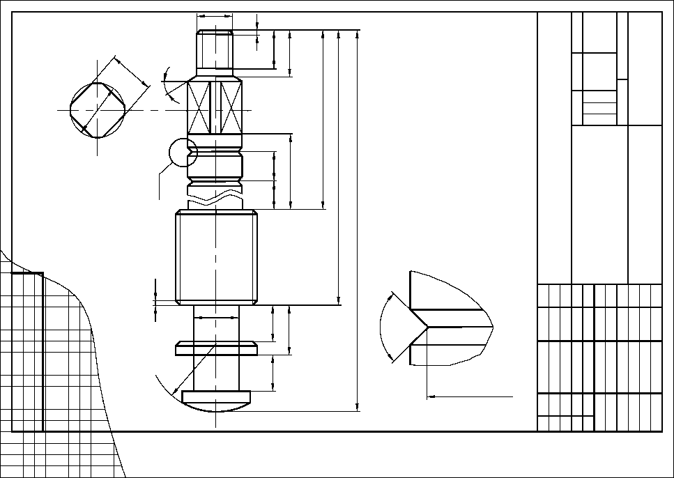 Инженерная графика чертеж шпинделя