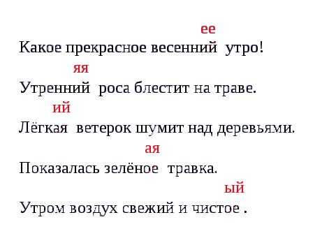 Конспект урока по предмету «Русский язык» тема «Изменение имён прилагательных по родам. Правописание родовых окончаний имён прилагательных» ( 3 класс)