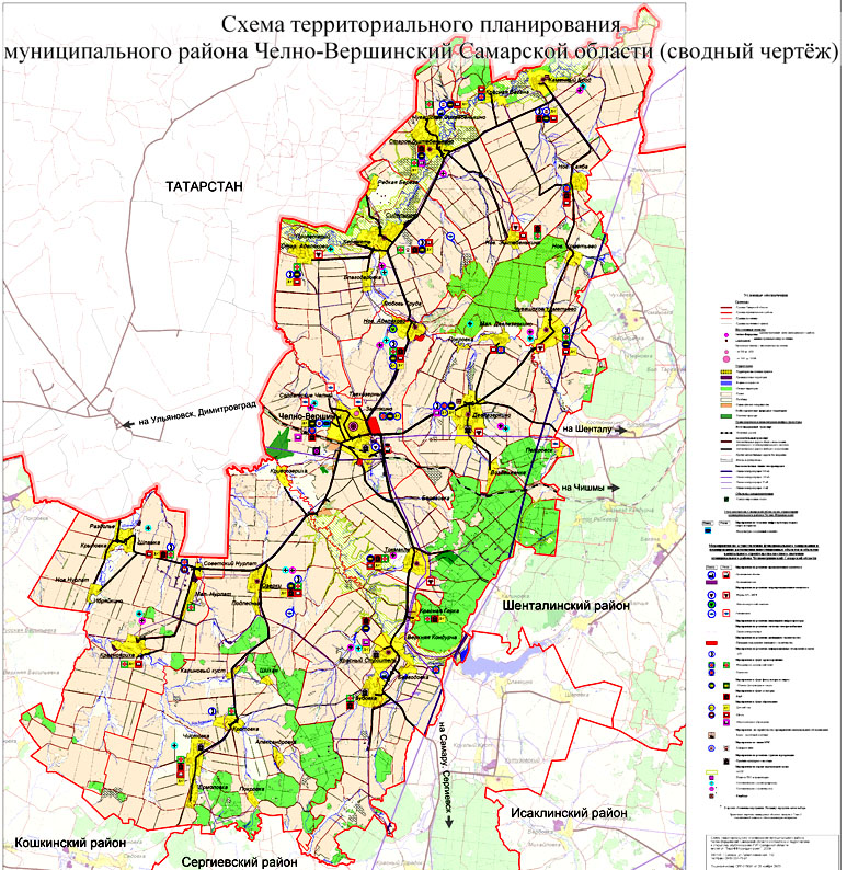 Карта челно вершины с улицами