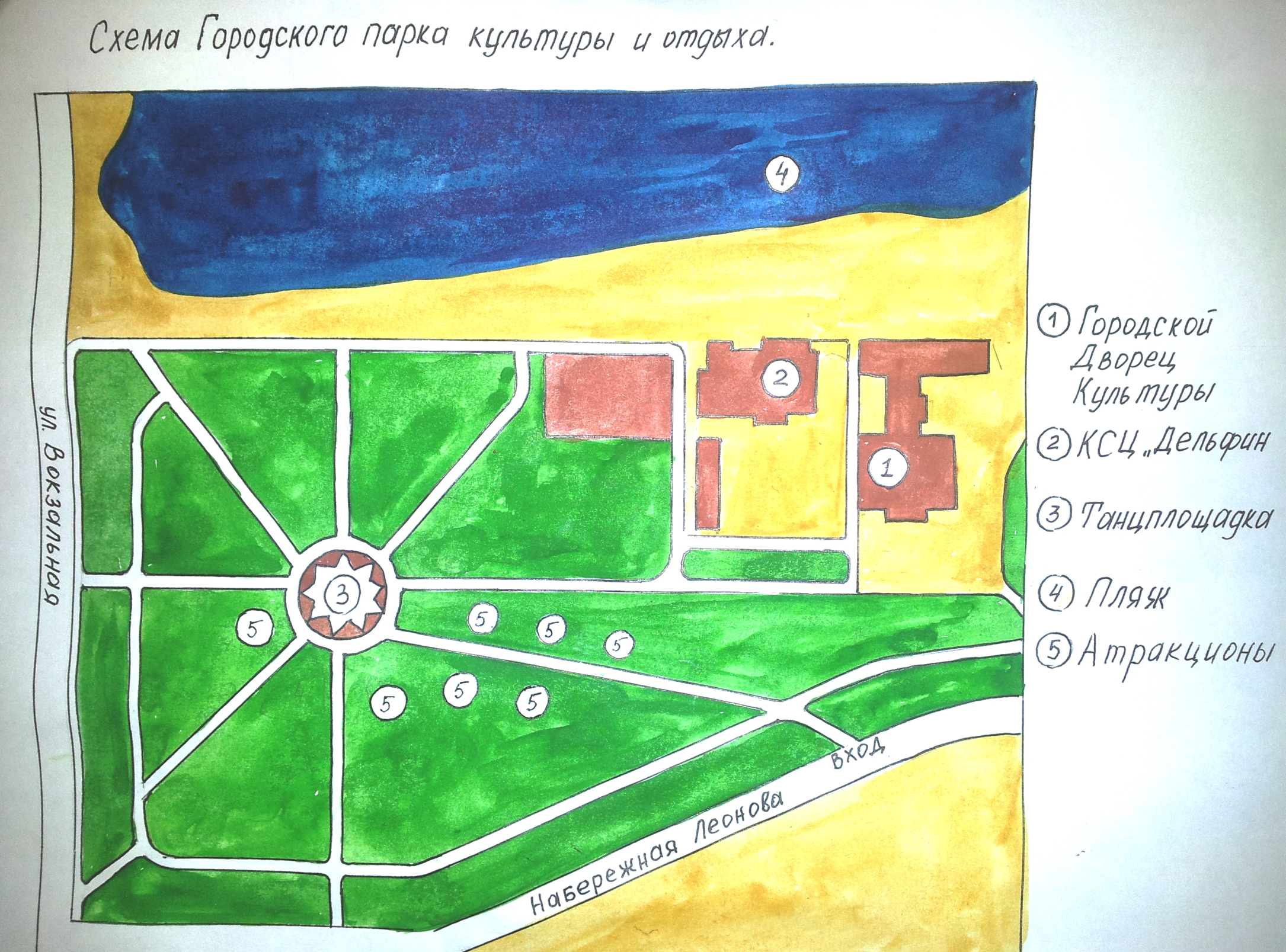 Рисовать на карте схемы