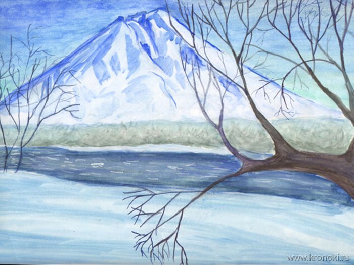 Открытый урок по изобразительному искусству на тему Зимний пейзаж 5-класс