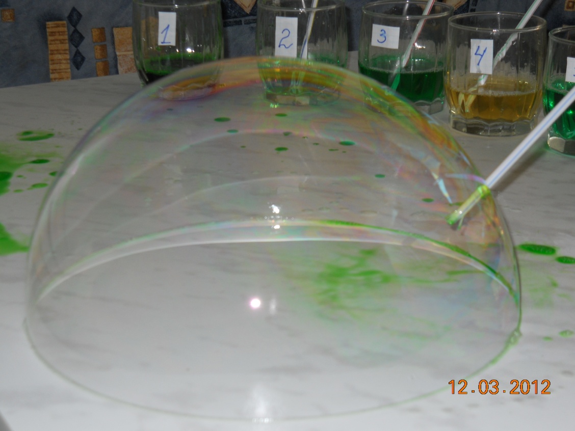 Исследовательская работа по теме Загадки мыльных пузырей!