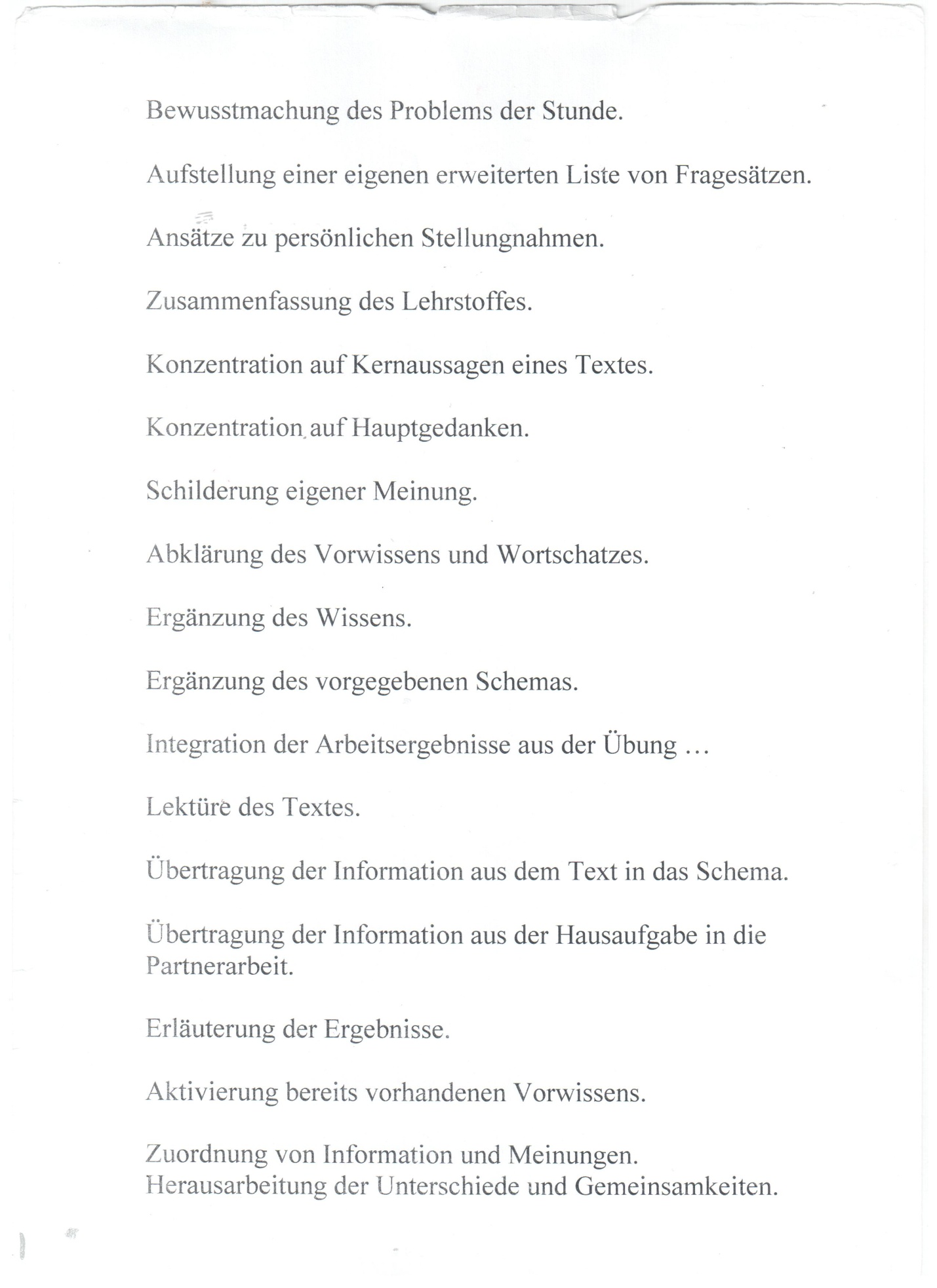Методическая подборка Мини-каталог заданий на уроках немецкого языка.