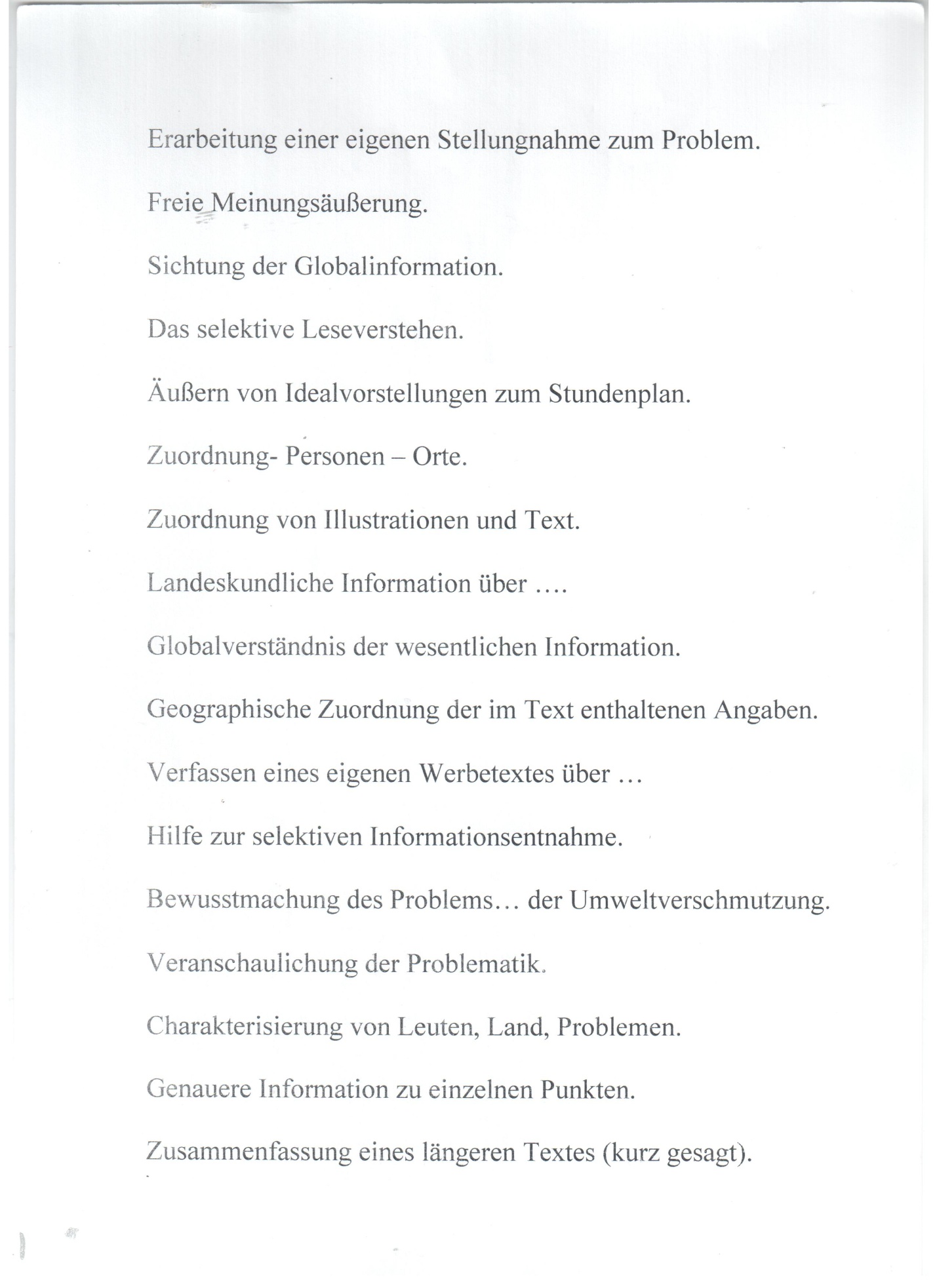 Методическая подборка Мини-каталог заданий на уроках немецкого языка.