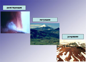 Конспект урока по географии Вулканы
