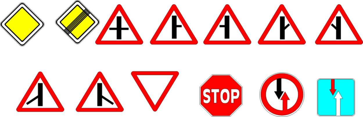 Конспект урока по ОБЖ: Группы дорожных знаков: предупреждающие знаки, знаки сервиса и приоритета.