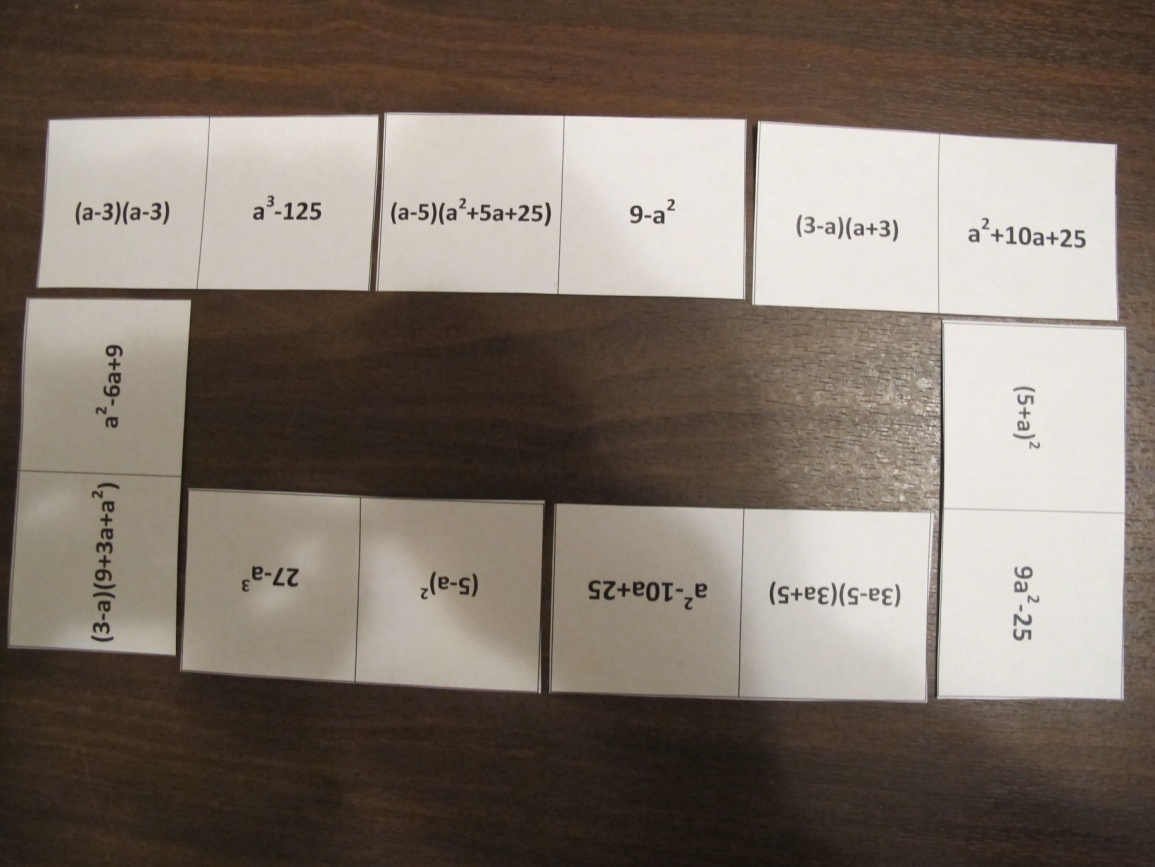 Разработка дидактической игры Крестики-нолики. Алгебра 7 класс
