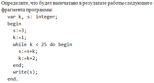 Итоговая контрольная работа по информатике 10 класс