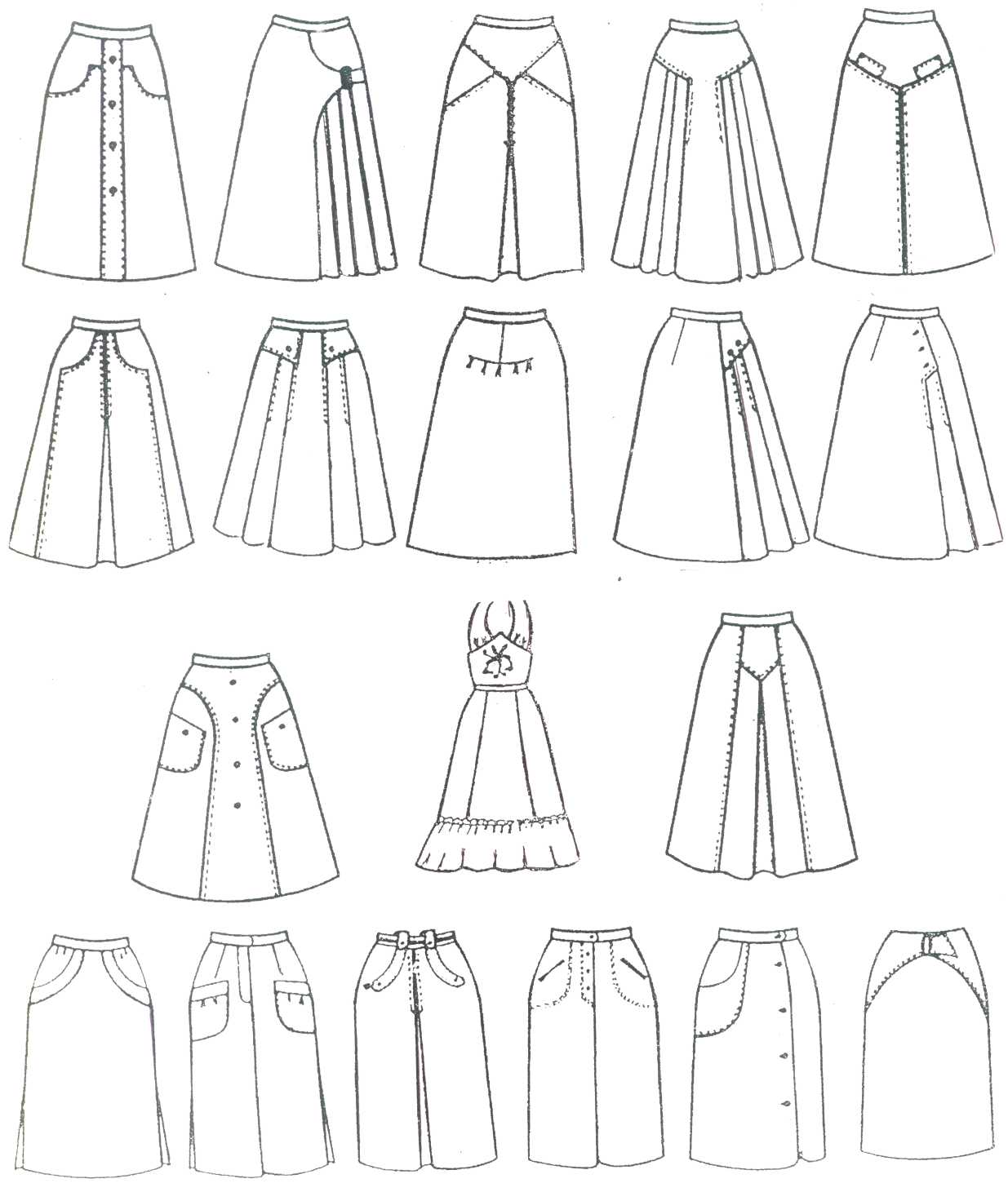 Какие мерки нужны для построения чертежа юбки