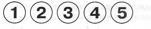 8 от 1 июля 1996. Цифры в круге. Цифры в кружочках для маркировки 1 и 2. Цифры в кружочках черно белые. Цифры в кружках.