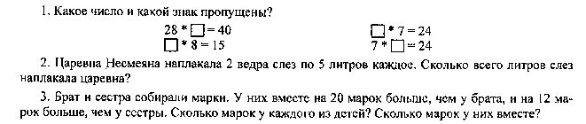 Программа по математике 2 класс Школа России