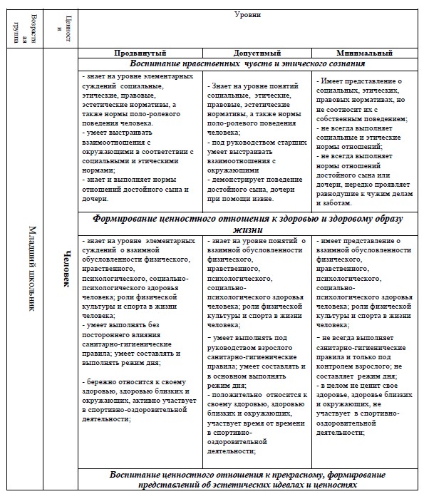 Программа развития воспитательной компоненты