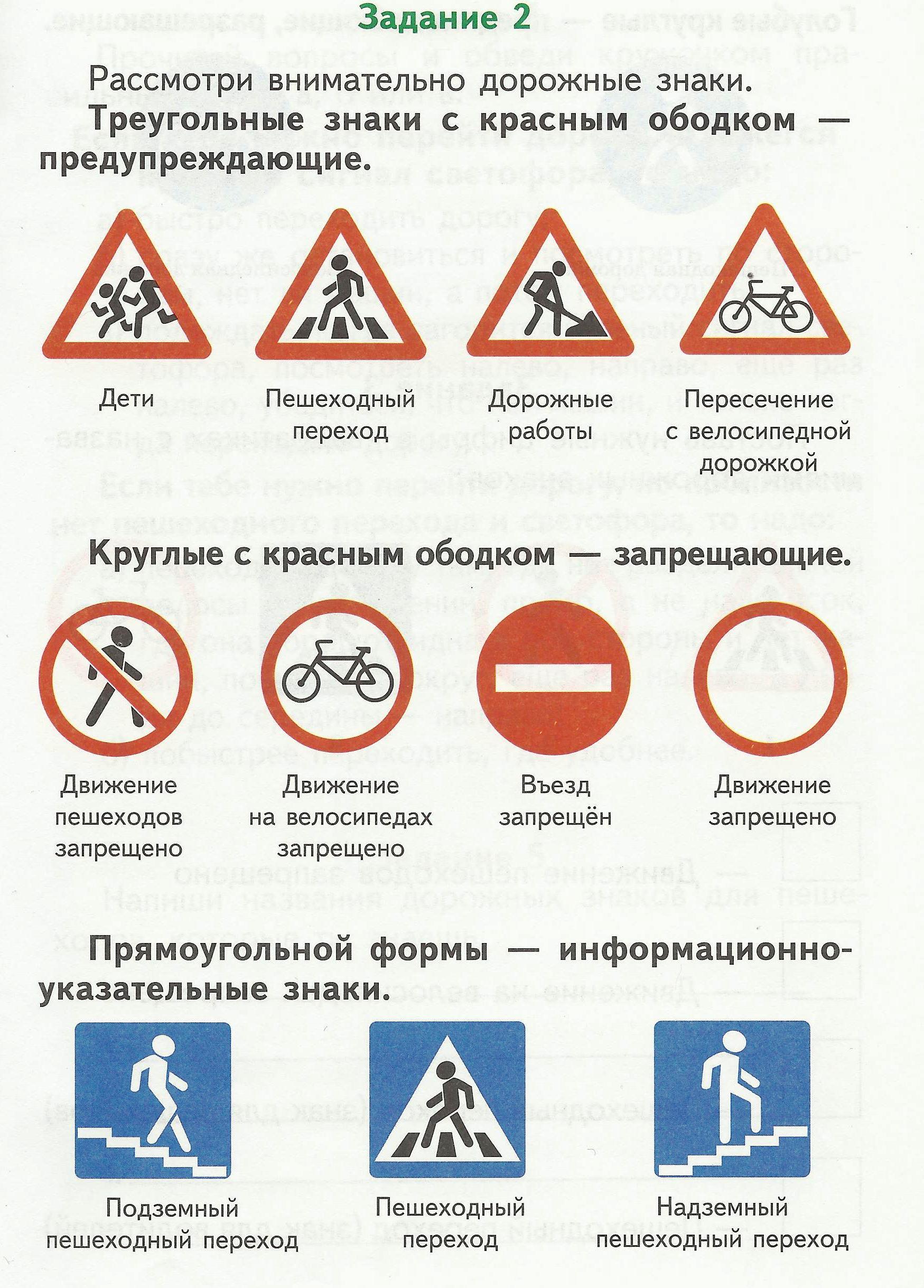 Какие правила дорожного. Дорожные знаки для детей. Предупреждающие знаки дорожного движения для пешеходов. Дорожные знаки для первого класса. Задания по дорожным знакам.