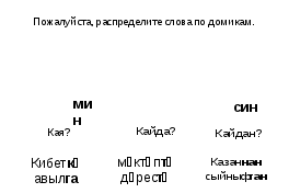 Конспект открытого урока по татарскому языку на тему Көз.Кая?Кайда?Кайдан?