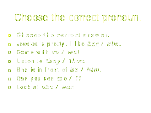 План-конспект уроку з англійської мови на тему Object pronouns (5 клас)