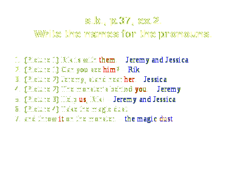 План-конспект уроку з англійської мови на тему Object pronouns (5 клас)