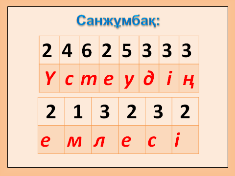 Үстеудің емлесі (6 сынып)