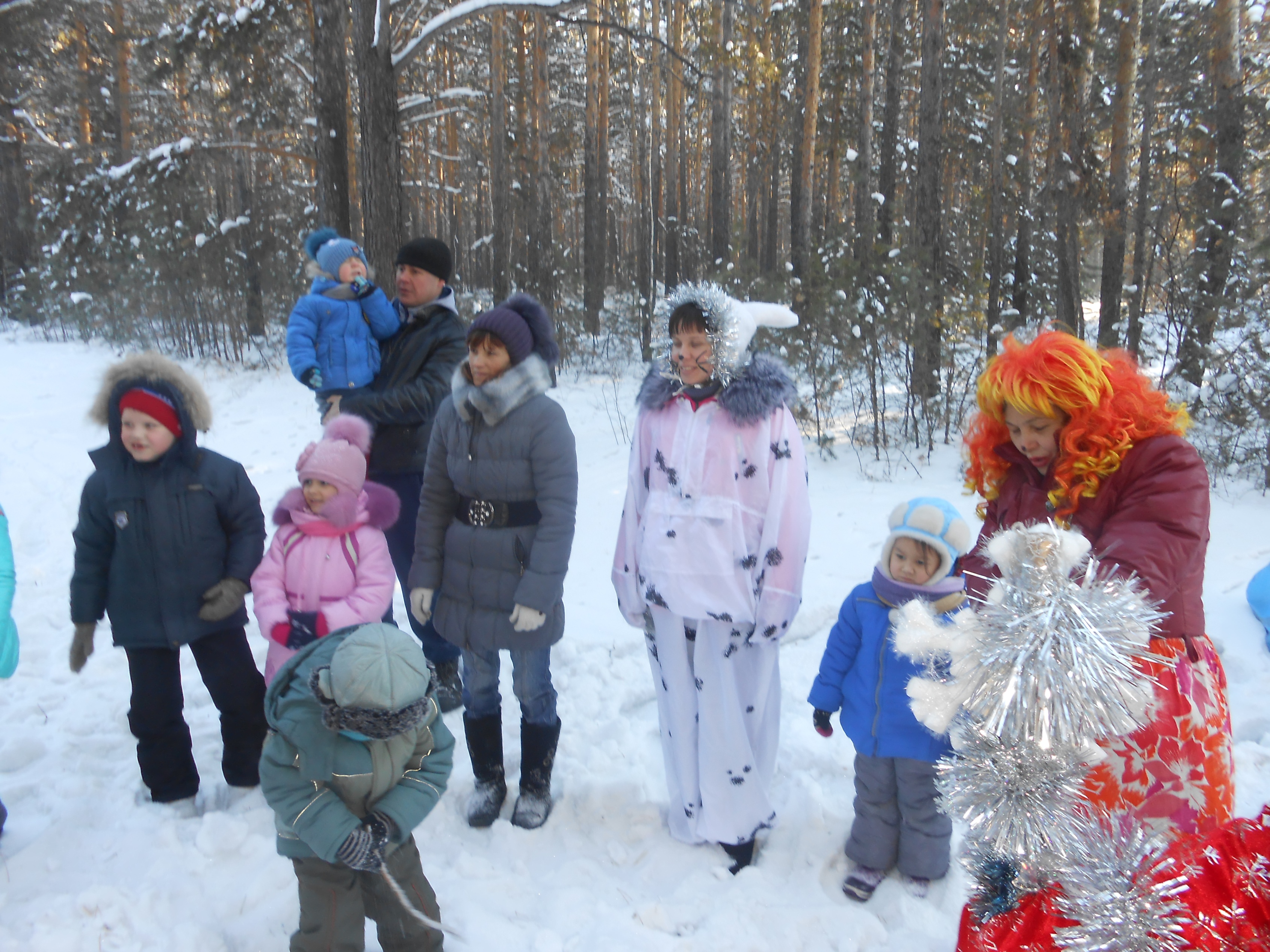 Прогулка в зимний лес Прощание с Дедом Морозом