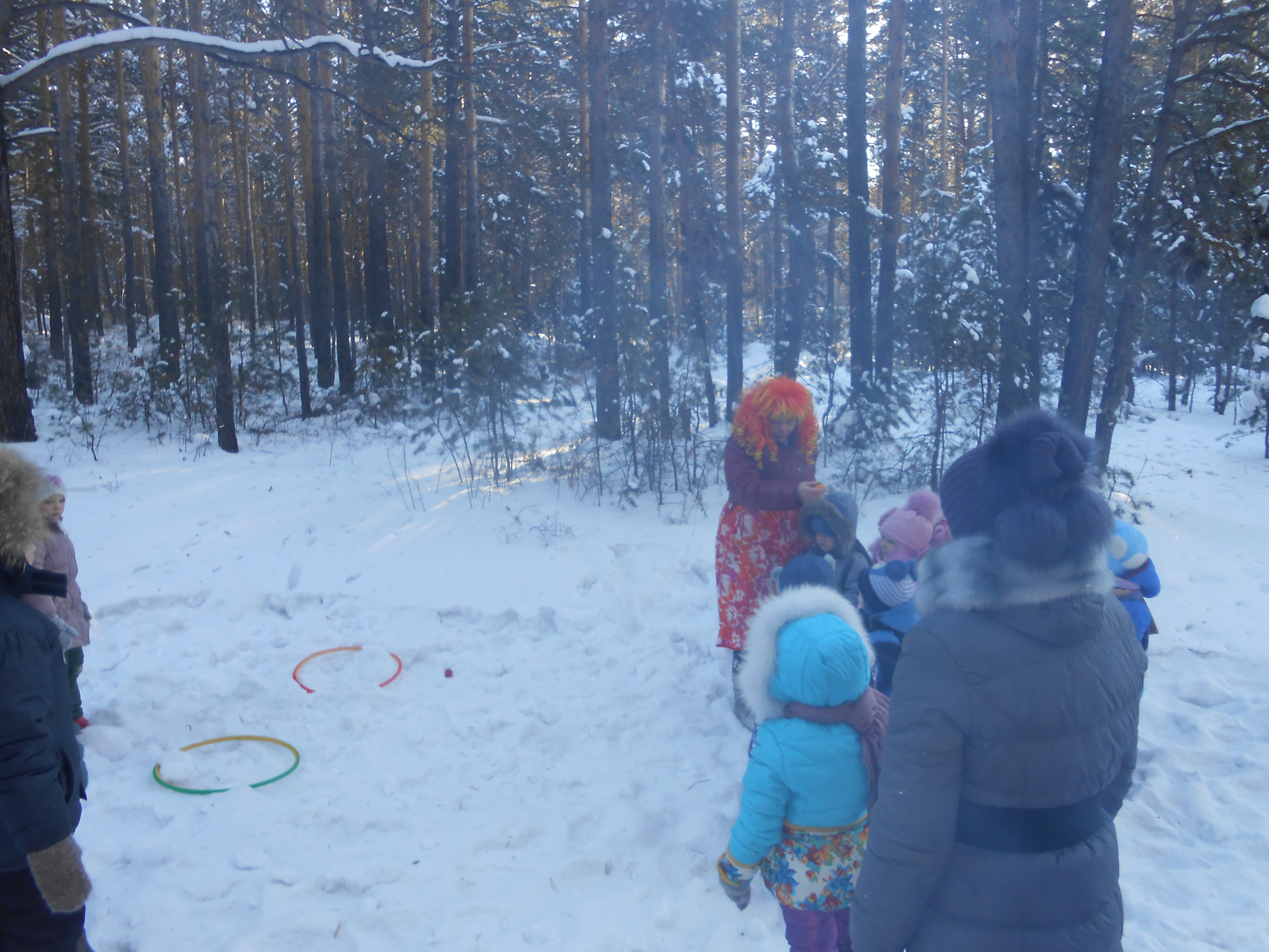 Прогулка в зимний лес Прощание с Дедом Морозом