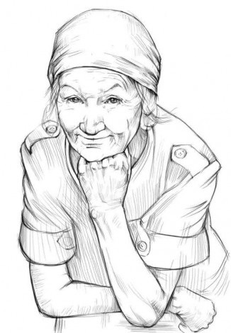 Открытое занятие Портрет бабушки