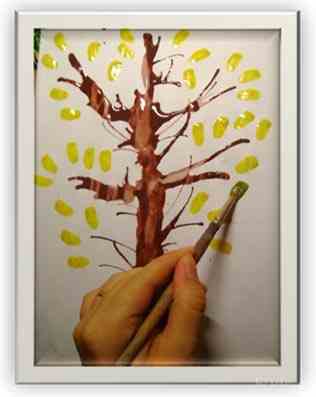 Методическая разработка занятия на тему: Рисуем осеннее дерево. Нетрадиционное рисование для детей 4-5 лет