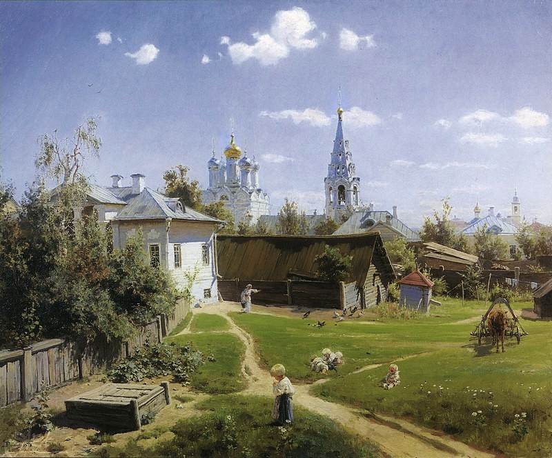 Мастер - класс по картине В. Поленова Московский дворик