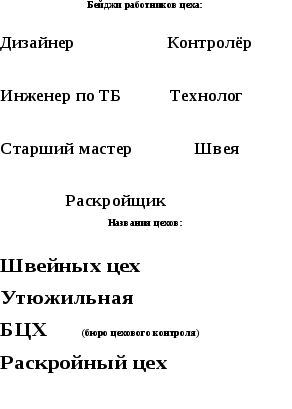 Конспект урока по технологии Швейный цех