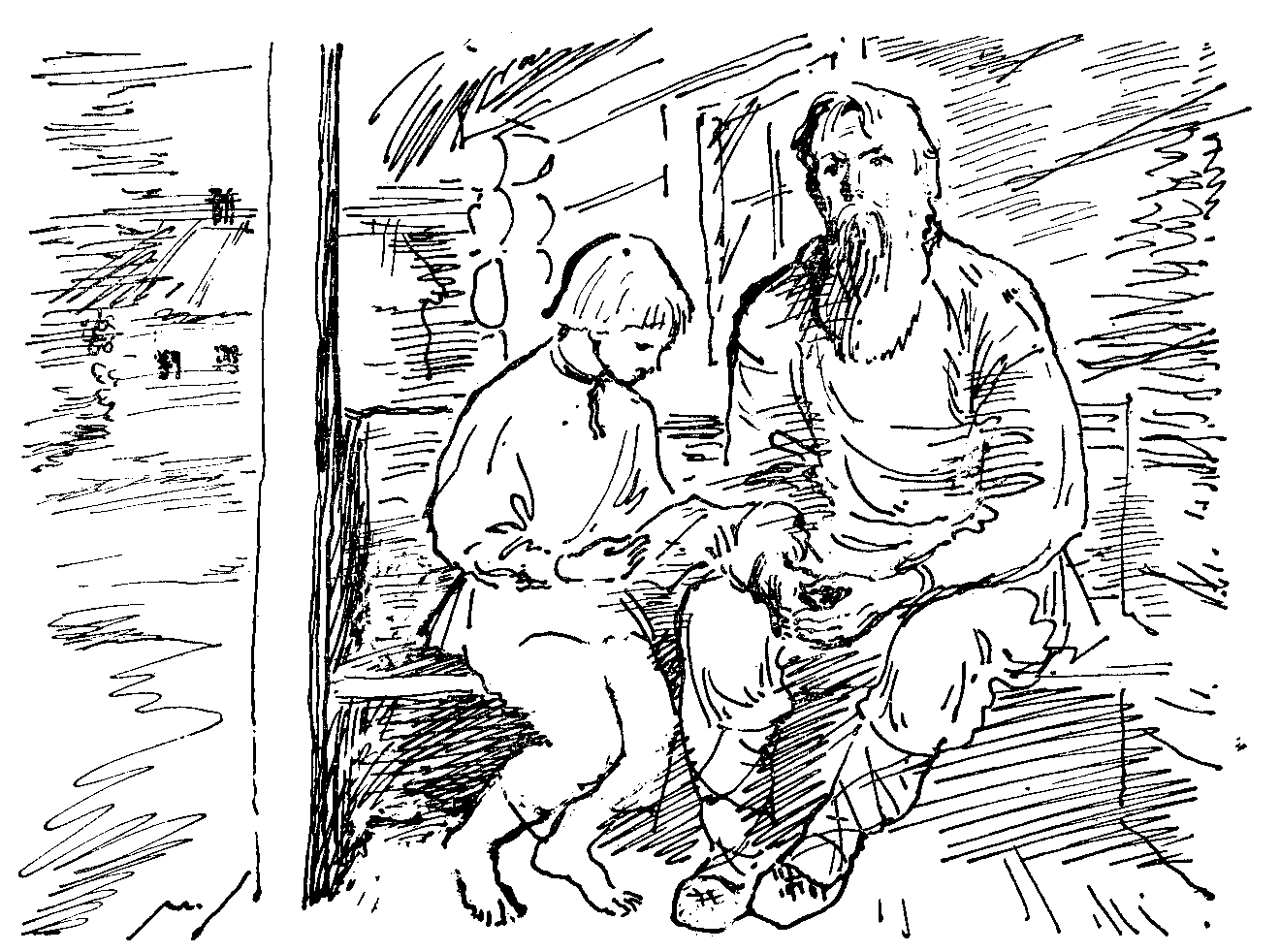 Иллюстрация к рассказу дедушка