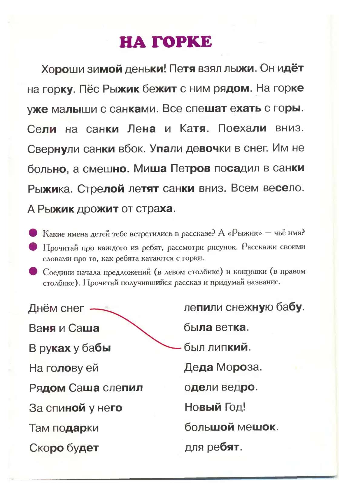 Рабочая программа по литературному чтению для 1 класса Начальная школа 21 века