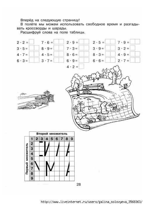 Полезные задания ученикам. Таблица умножения.
