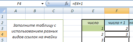 Формулы в электронных таблицах