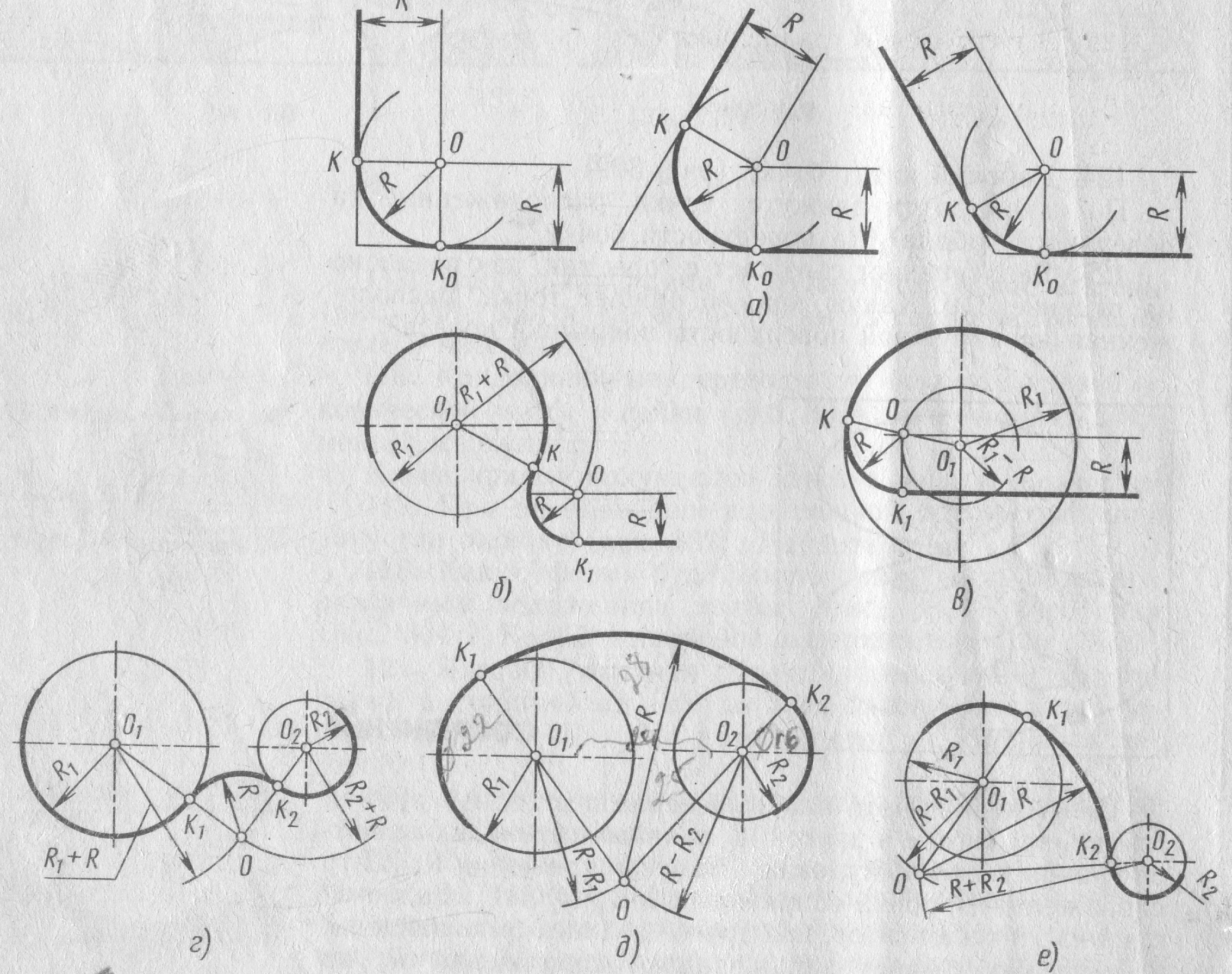 План урока по черчению 8 классВыполнение чертежей предметов с применением геометрических построений: деление углов и окружности на равные части, построение сопряжений