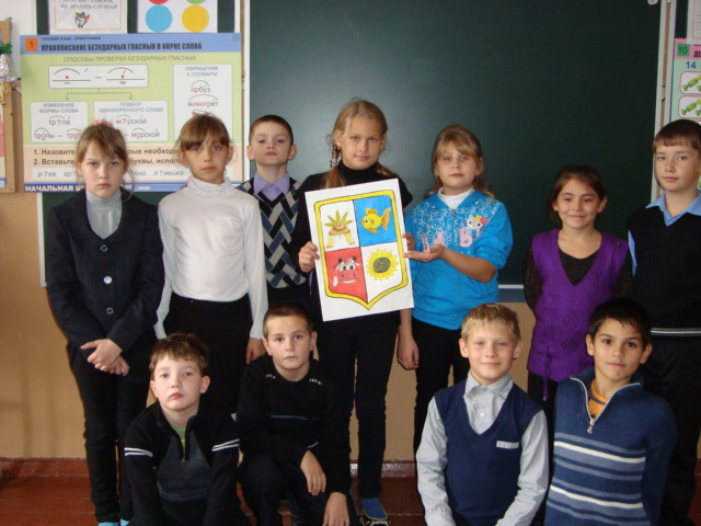 Презентация проекта для учеников начальных классов Символы села