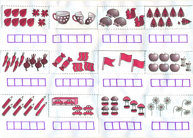 Карточки-тренажёр Решение простых задач в 1 классе