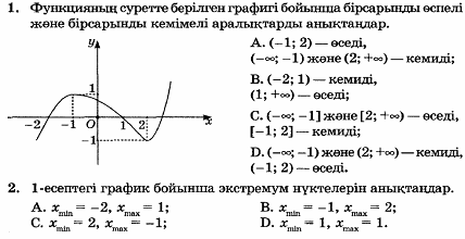 Математика пәнінен Ұлттық Бірыңғай Тестілеуге арналған есептер