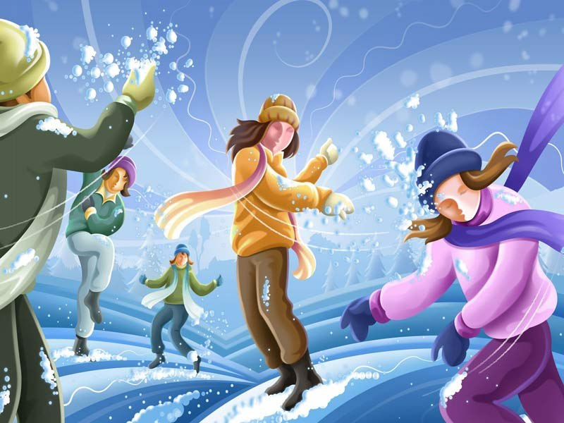 Информация для родителей детей средней группы Игры для детей зимой на улице