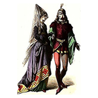 Разработка урока ИЗО в 4 классе Эскиз средневекового европейского костюма
