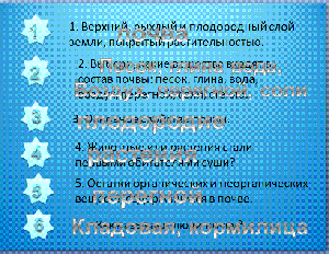 Конспект урока познание мира в 3-м классе по теме «Почва»