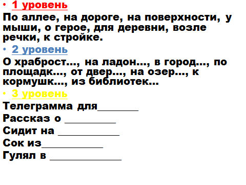 Правописание безударных падежных окончаний существительных единственного числа во всех падежах