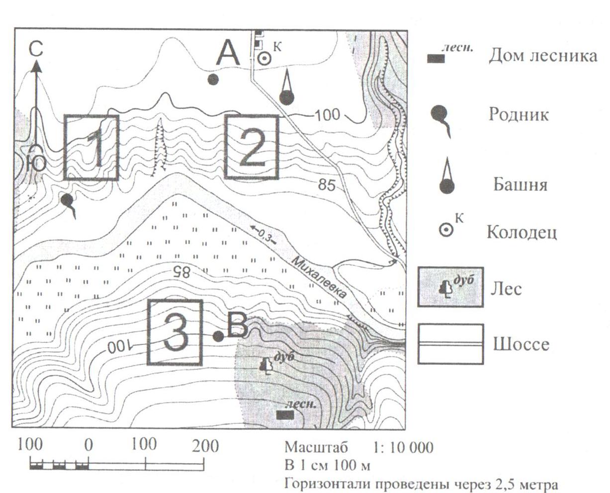 Карта для лесников